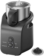 4-in-1 Milk Frother - Electric Steamer, Automatic Warm & Cold Cappuccino Foam Maker, 12.5oz Milk Warmer for Latte, Macchiato, Stainless Steel by JZCAFE