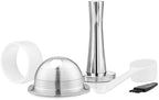 Compatible With Delonghi，ENV135 Stainless Steel Refill Pod Filter,Compatible With Nespresso，Reusable Capsule Coffee Pod GCA1(70ml 2pod t s) - Image 2