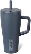 BrüMate Era 20 oz Tumbler with Handle and Straw | 100% Leakproof Insulated Tumbler with Lid and Straw | Made of Stainless Steel | Cup Holder Friendly Base | 20oz (Nightfall Blue) by Br%C3%BCMate