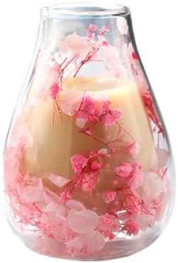 Premium Boutique Real Dried Flower Coffee Espresso Cup 5oz Shot Double Wall Heat Resistant Tea Cups Drinkware (Pink Small Flower Cup) by Unknown