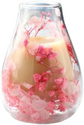Premium Boutique Real Dried Flower Coffee Espresso Cup 5oz Shot Double Wall Heat Resistant Tea Cups Drinkware (Pink Small Flower Cup) by Unknown