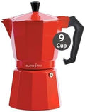 EUROSTAR SEM309R 9-Cup Stovetop Espresso Maker, Red by EUROSTAR