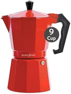 EUROSTAR SEM309R 9-Cup Stovetop Espresso Maker, Red by EUROSTAR