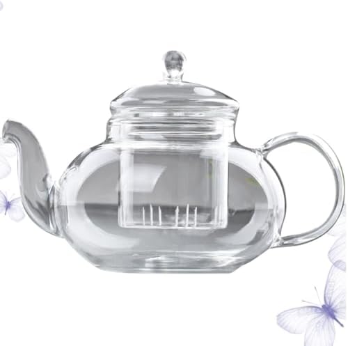 NUOBESTY 800ml Borosilicate Glass Teapot with Built-in Fine Mesh Strainer, Heat Resistant Steaming Tea Pot for Loose Leaf Brewing, Sturdy High Temperature Boiled Tea Kettle for Home - Image 6