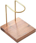 Pour Over Coffee Stand Coffee Drip Maker Stand Holder Dripper Stand Coffee Rack Brass Structure with Wooden Base for Quiet Suitable by YWJLQH