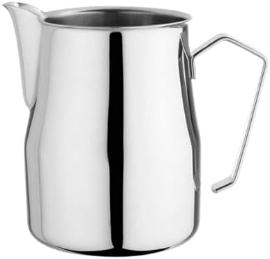 Stainless Steel Milk Frothing Pitcher Pour Over Coffee Kettle Steaming Cup(Silver,500ml) by Unknown