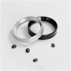 Espresso Dosing Funnel 9 Pcs Coffee Metering Ring Aluminum Alloy Magnetic Handle Powder to Prevent Flying (51/53/58mm)(Black-53MM-) - Image 3