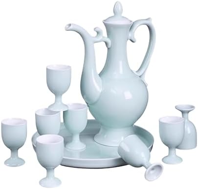 10 Pcs Porcelain Wine Cup,Baijiu Glass,Chinese Liquor Cup,Ceramic Wine Set by ARTPARK