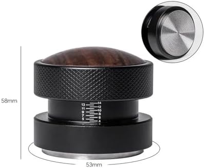 51 53 58.35mm Coffee Tamper Stainless Steel Adjustable Depth Calibrated Gravity Coffee Distributor Professional Barista Tools(53mm Elasticity) - Image 2