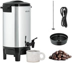 VEVOR Commercial Coffee Urn, 40 Cup 6 L Hot Beverage Dispenser with Dripless Faucet, Quick-Brewing Commercial Coffee Maker, Automatic Temperature Control, for Catering, Party, Church & Restaurant by VEVOR