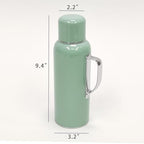 Luxury Top-of-the-line, Green High-End Built-in Thermometer & Lid/Cup, Tripple Coated Stainless Steel Vacuum Insulated Bottle - Keeps Beverages Hot or Cold for 24 Hours, 20 Oz 22148-NP - Image 5