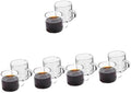 Cabilock 10pcs High Borosilicate Glass Coffee Mugs Dual Spout Espresso Cups Comfortable Handle Clear Small Pitchers for by cabilock