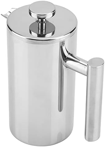 ZJchao Premium Double Walled Stainless Steel French Press Coffee Maker 800ml Thermal Insulated Brewer with Ultra Fine Mesh for Home Cafe Outdoor Travel - Image 4