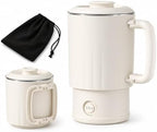 Small Electric Kettle, 0.6L Foldable Travel Kettle, Stainless Steel Inner Dual Heating Modes, Compact Hot Water Kettle for Travel, Camping, Office by Unknown