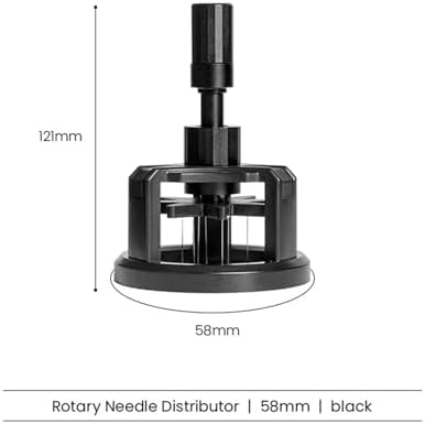 Rotate Magnetic Coffee Distributor 0.25mm Stainless Steel Needles Distributors Coffee Stirrer Espresso Power Barista Tools(Black 58mm) - Image 2