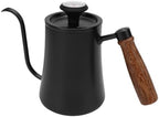 Gooseneck Electric Kettle, 500ml Stainless Steel with Integrated Thermometer, Pour Over Design, Comfortable Wood Handle, for Tea, Coffee, Hot Beverages - Image 4