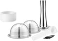 Compatible With Delonghi，ENV135 Stainless Steel Refill Pod Filter,Compatible With Nespresso，Reusable Capsule Coffee Pod GCA1(70 230 pods td) by Unknown