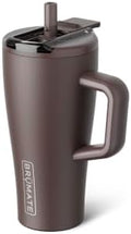 BrüMate Era Flip 20oz Kids Tumbler with Covered Flip Down Straw | 100% Leakproof Insulated Kids Cup | Made of Stainless Steel | Cup Holder Friendly | 20oz (Java) by Br%C3%BCMate