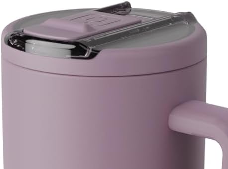 BrüMate Era Flip 30oz Tumbler with 100% Leakproof Covered Straw Lid | Hygienic Covered Straw | Insulated Stainless Steel Water Bottle with Handle | Cup Holder Friendly | BPA-Free (Lilac Dusk) - Image 3