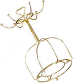 Golden Iron Mug Holder Stand for Storing and Drying Mugs by HOLIDYOYO