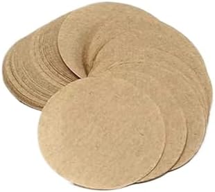 100Pcs Coffee Paper Filter For Machines Fits 51/53/58mm, Filters Accessories(Brown,53mm) by Unknown