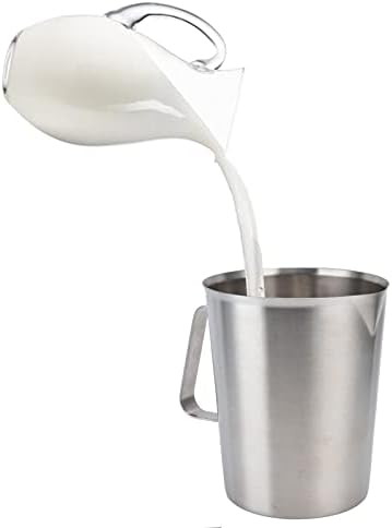 Milk Frothing Pitcher, Food Grade Stainless Steel Frother Cup with Graduated Markings, Professional Latte Art Tool for Home and Commercial Coffee Preparation (1500ML) - Image 4