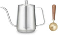 Easyworkz Gooseneck Pour Over Coffee Kettle 30 fl oz Bundled with Stainless Steel Coffee Spoon by Easyworkz