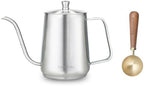 Easyworkz Gooseneck Pour Over Coffee Kettle 30 fl oz Bundled with Stainless Steel Coffee Spoon by Easyworkz