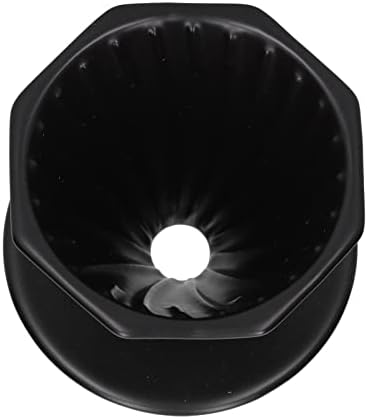 Coffee Dripper Ceramic Convenient Reliable Exquisite Portable Size Simple Design Pour Over Coffee Dripper(Black) - Image 4