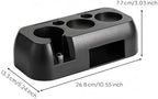 Coffee Station Espresso Tamper Holder Portafilter Organizer Stand With Drawer Silicone Mat Structure universal 51 to 58 mm handle fit suitable for home espresso cafe prep area, Black - Image 3