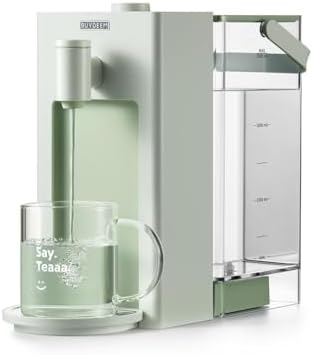 BUYDEEM S9013 Instant Hot Water Dispenser, Countertop Water Boiler & Warmer for Tea, Coffee and Baby Formula, Adjustable 8 Temperatures & 5 Water Outputs, 3L Water Tank(102oz), Green by BUYDEEM