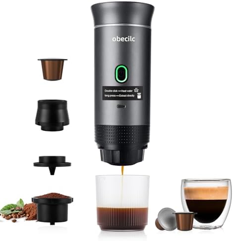 3 in 1Portable Coffee Maker for Travel,20 Bar Portable Espresso Machine by obecilc
