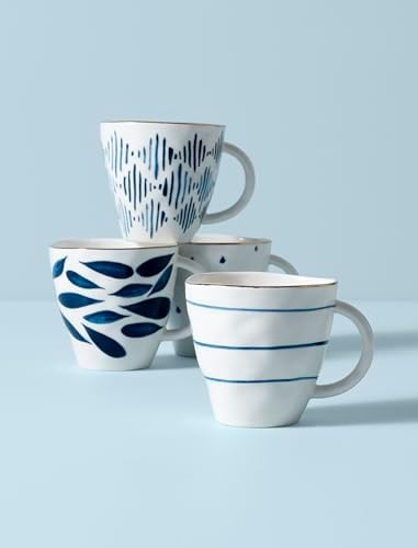 Lenox Blue Bay 4-Piece Dessert Mug Set, 2.75 LB - Image 5