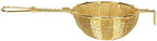 Hand Made Copper Tea Infuser Strainer, Reusable Tea with Handle, Double Layer Fine Mesh for Tea Maker, Traditional Craft Hollow Shape for Loose Leaf Tea - Image 7