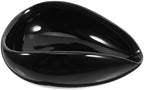 Tea Vessel Ceramic Coffee Bean Dosing Cup Coffee Bean Weight Tray Container Coffee Bean Measuring Cup Spoon Flower Loose Tea Scoop Coffee Bar Organizer Chinese Tea Ceremony Accessories (Black) by QianShi