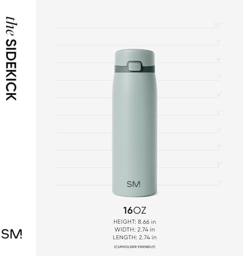 Simple Modern Ceramic Lined Insulated Coffee Tumbler | 16oz, Green - Image 6