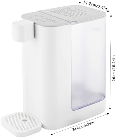 Instant Hot Water Dispenser, 3L/102Oz Electric Tea Kettle, Countertop Hot Water Dispenser, Adjustable 5 Temperatures & 2 Water Outputs, with Safety Lock, for Making Tea, Coffee, Hot Milk (White) - Image 7