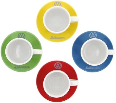 BRISA VW Collection - Beetle Bug Ceramic Espresso Cups, 4-Pack - Image 5