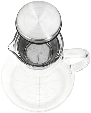Cold Brew Coffee Maker Borosilicate Glass Stainless Steel Filter Sealed Pitcher Jar for Iced Tea, Easy to Clean, Dishwasher Safe (1600ML) - Image 2