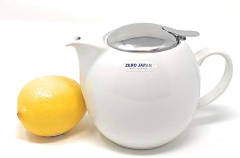Zero Japan Bee House Round Teapot For One, 24 Oz - Ceramic Tea Pot with Stainless Steel Lid and Infuser, Smooth-Pour Spout, Diswasher and Microwave Safe Tea Pots (White) - Image 7