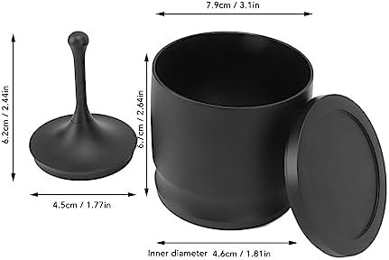 Dosing Cup, Alumium Alloy Coffee Dosing Cup, Coffee Powder Dosing Press Ring, Black Coffee Powder Cup for Coffee Machine, Hands Free Metal Coffee Dosing Funnel, Easy to Clean - Image 2