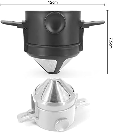 Coffee Filters Portable Foldable Coffee Filter Stainless Steel Easy Clean Reusable Coffee Funnel Paperless Pour Over Holder Coffee Dripper - Image 7