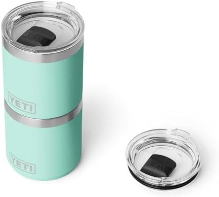 YETI Rambler 10 oz Ceramic Lined Lowball 2.0, Vacuum Insulated with MagSlider Lid, Seafoam - Image 3