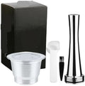 Compatible With Nespresso，Compatible With Mini，C30 D30 Coffee Maker,Coffee Capsule Reusable Espresso Steel Coffee Pod Filters(1capsule-1td) by Unknown