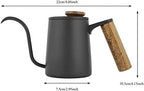GOWENIC 350ml Gooseneck Spout Kettle, Stainless Steel Drip Coffee Pot - Image 4
