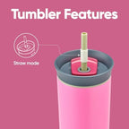 Owala Tumbler Stainless Steel Water Bottle 24 oz Watermelon Breeze - Image 5