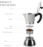 LAOION Stovetop Espresso Maker, 6Cup Moka Pot, Espresso Machine - Image 3