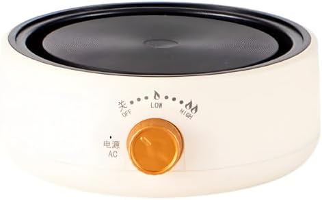Electric Mini Teapot Stove, 500W 110V Countertop Multifunctional Heater for Ceramic Glass Kettle, Off-white by Unknown