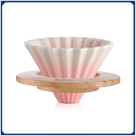 Ceramic Hand Brewing Coffee Filter Cup Reusable Filters Maker Funnel Dripper Cake Accessories(Blue) - Image 2