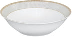 Lorren Home Trends 57-Piece Porcelain Dinnerware Set, Alina-GD, Service for 8 - Image 4